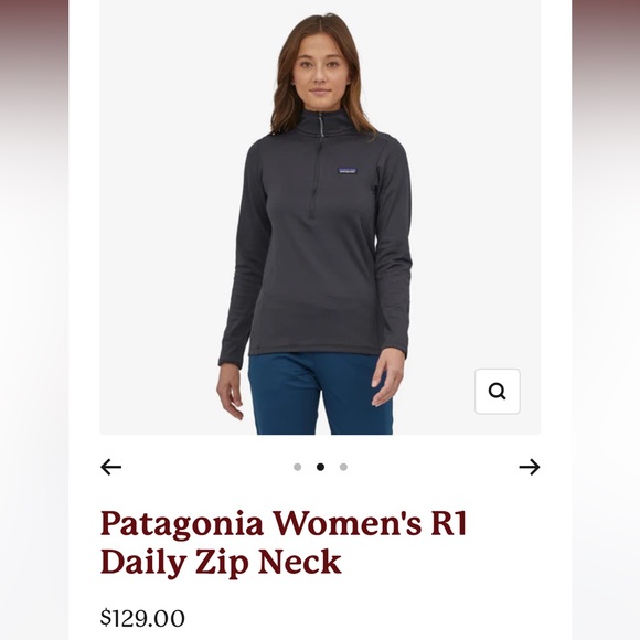 Patagonia R1 Daily Zip Neck Women’s XL 1/2 Zip Technical Stretch Comfort $129 - Picture 1 of 15